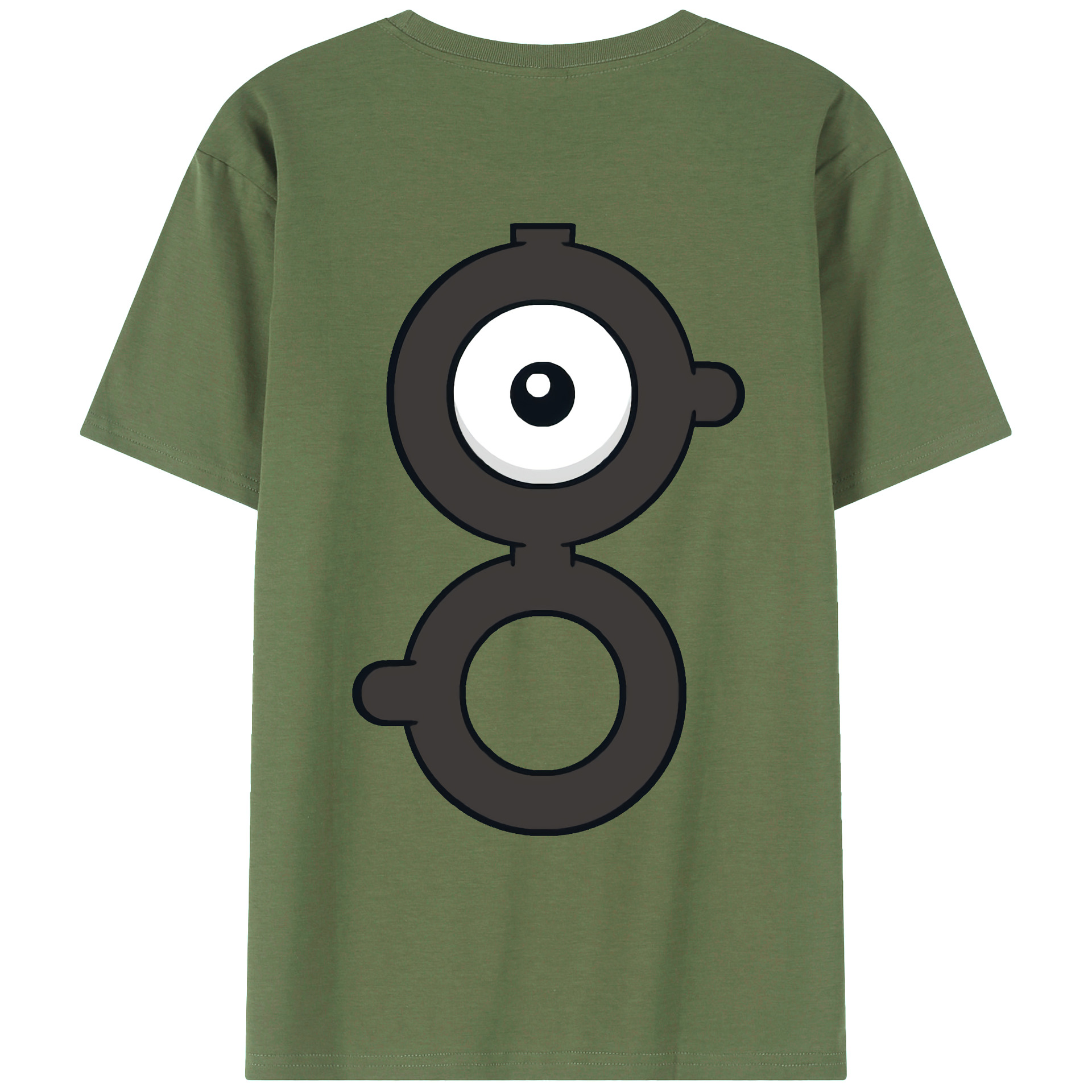 （画像用） ポケットモンスター Pokémon 綿100％ メンズ半袖Tシャツ（バックプリント） 通気性